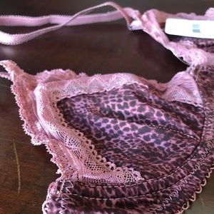 NWT Free People Snake Print Triangle Underwire Bra